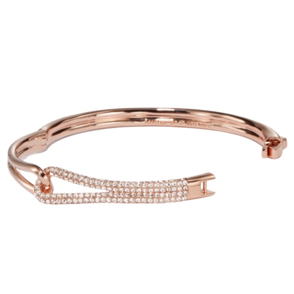 KATE SPADE • Rose Gold Get Connected Infinity Bangle Bracelet - Picture 3 of 4